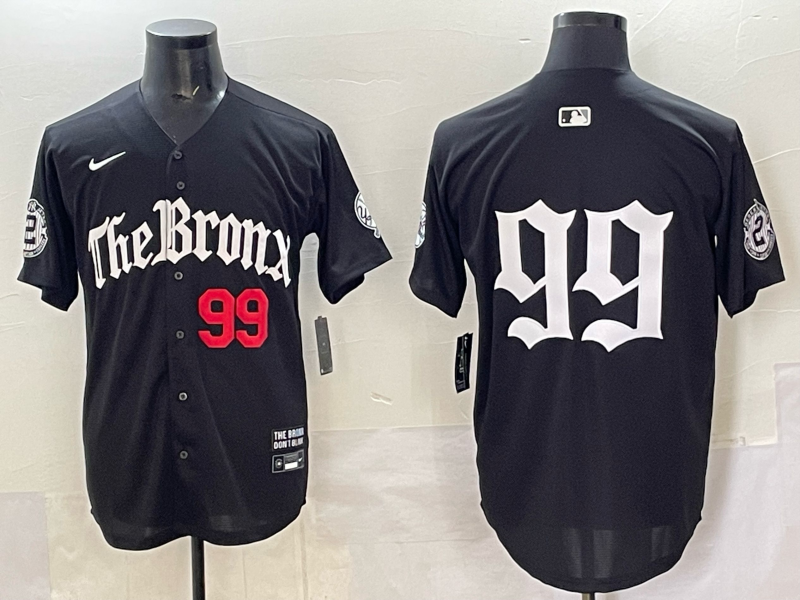 Men New York Yankees #99 Judge black MLB 2025 Nike jersey 019->new york yankees->MLB Jersey